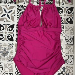 Womens Pink One Piece Swimsuit